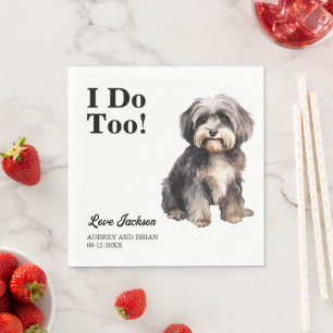 Guardanapo De Papel Eu Também. Pet De Cão Havanês
