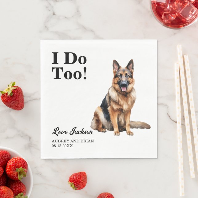 Guardanapo De Papel Eu Também. Pet de german shepherd (Insitu)