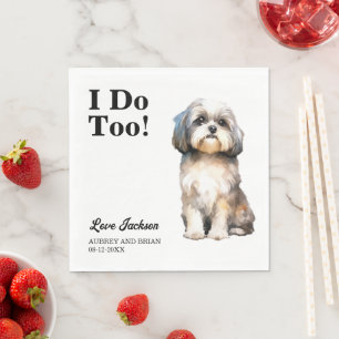 Guardanapo De Papel Eu Também. Shih Tzu Dog animal de estimação