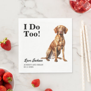 Guardanapo De Papel Eu Também. Vizsla Dog animal de estimação
