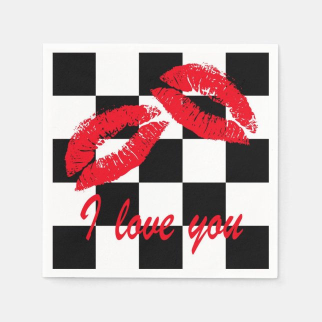 Guardanapo De Papel Eu te amo (Frente)