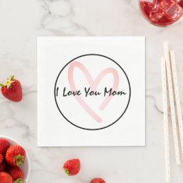 Guardanapo De Papel Eu Te Amo Mãe