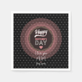 Guardanapo De Papel Eu te amo mãe