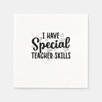 Guardanapo De Papel Eu Tenho Habilidades Especiais De Professores