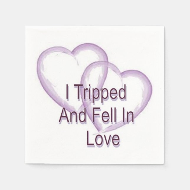 Guardanapo De Papel Eu tropecei e caí (Frente)