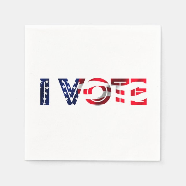 Guardanapo De Papel Eu Voto (Frente)