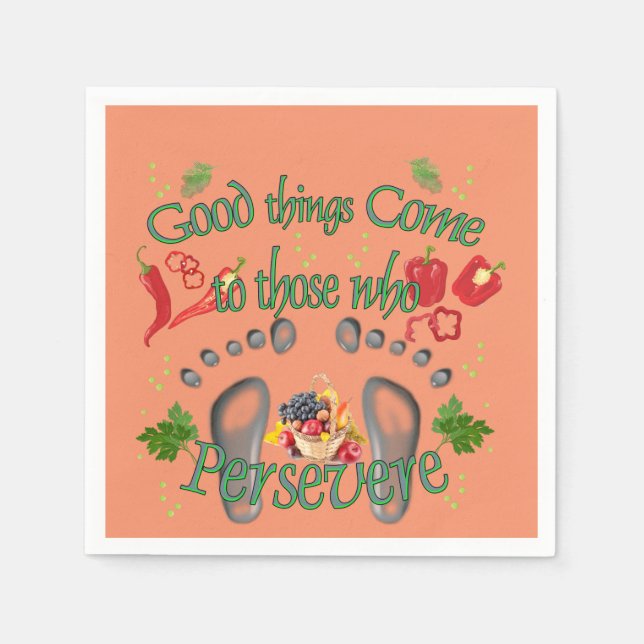 Guardanapo De Papel Eu vou perseverar (Frente)