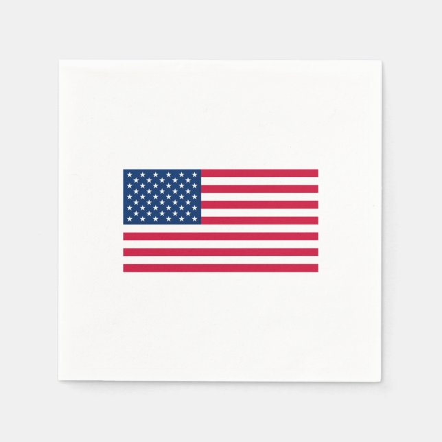 Guardanapo De Papel EUA Flag Napkins (Frente)