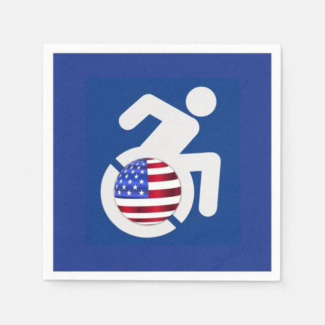 Guardanapo De Papel EUA Handicapped (Frente)