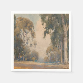 Guardanapo De Papel Eucalipto (1922) - Delicado Aquarela Botânica