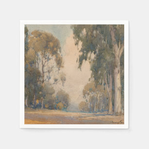 Guardanapo De Papel Eucalipto (1922) - Delicado Aquarela Botânica