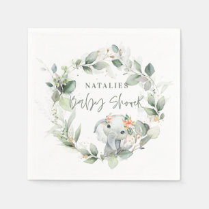 Guardanapo De Papel eucalipto sage, chá de fraldas de elefante giro ve