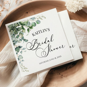 Guardanapo De Papel Eucalipto Verde Deixa Chá de panela Botânico