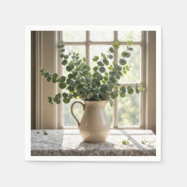 Guardanapo De Papel Eucalyptus Buquê Em Lace Tablecloth