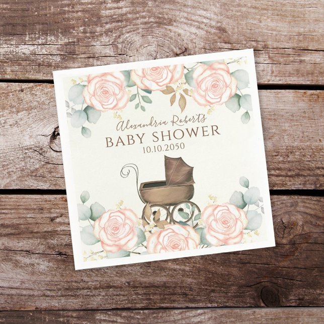 Guardanapo De Papel Eucalyptus chá de fraldas deixa uma bochecha elega (Criador carregado)