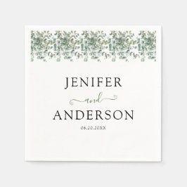 Guardanapo De Papel Eucalyptus Greenery Wedding