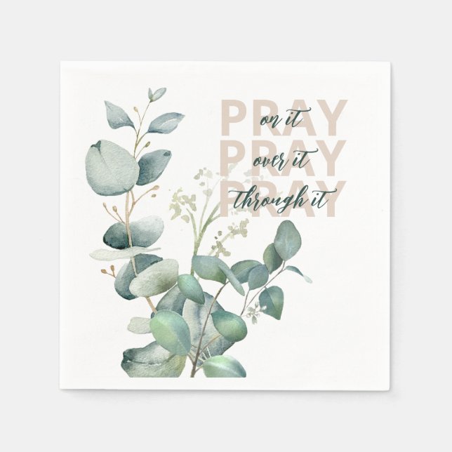 Guardanapo De Papel Eucalyptus Prayer Napkin (Frente)