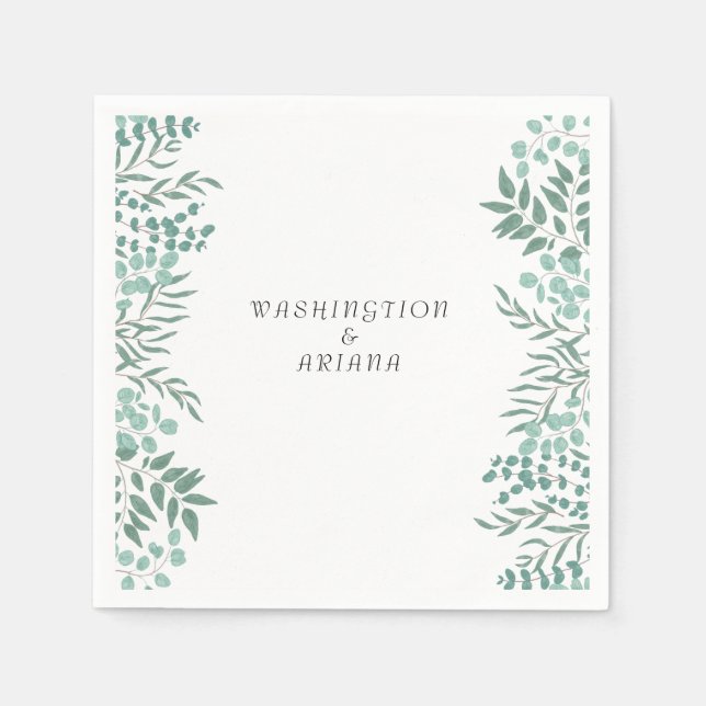 Guardanapo De Papel Eucalyptus Rustic Greenery (Frente)