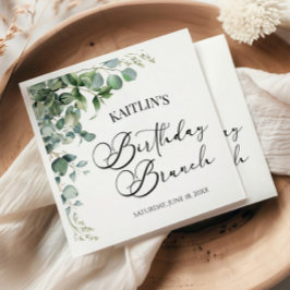 Guardanapo De Papel Eucalyptus Verde Deixa Brancos Botânicos