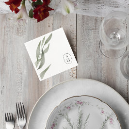 Guardanapo De Papel Eucalyptus Wedding Reception Napkins