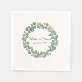 Guardanapo De Papel Eucalyptus Wreath Paper Napkins