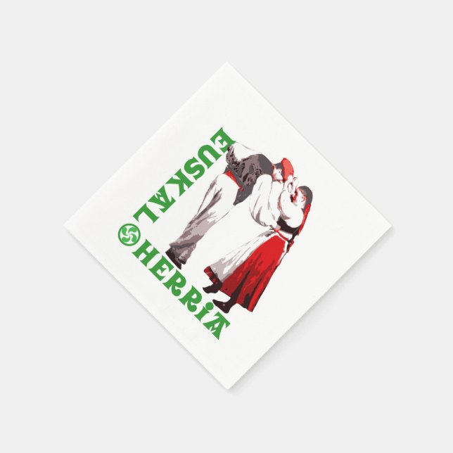 Guardanapo De Papel Euskal Herria: dançarinos bascos tradicionais, (Canto)