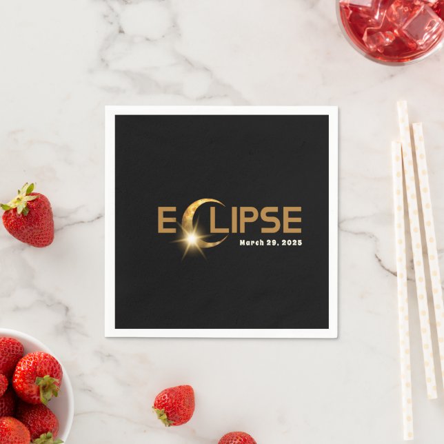 Guardanapo De Papel Evento Americano do Eclipse Solar (Insitu)