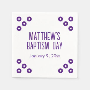 Guardanapo De Papel Evento Especial de Polka Roxo Real Napkins