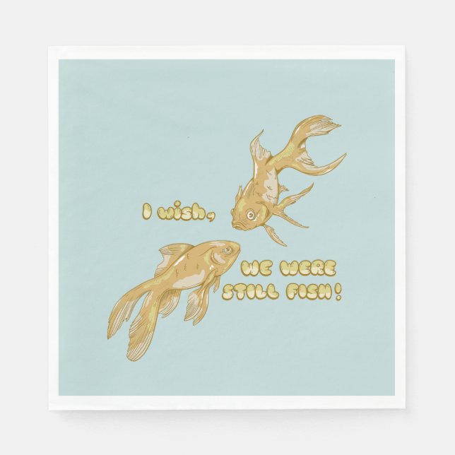 Guardanapo De Papel Evolução do peixe (Frente)