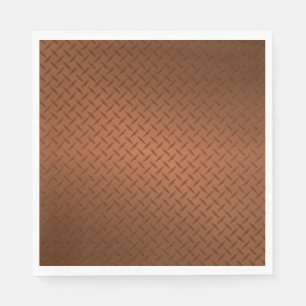 Guardanapo De Papel Exame de Padrão de Diamondplate de Cobre