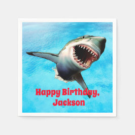 Guardanapo De Papel Excelente Assustador, Arrepio de Tubarão Branco