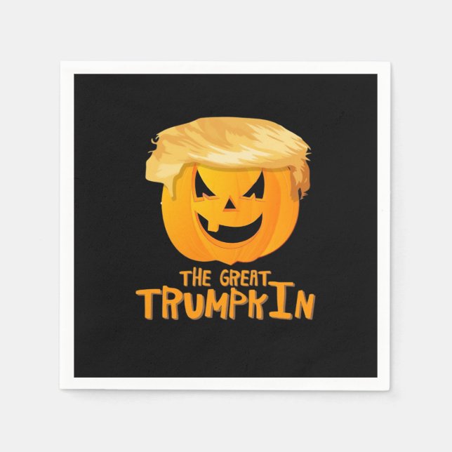 Guardanapo De Papel Excelente Trumpkin Dia de as Bruxas engraçado (Frente)