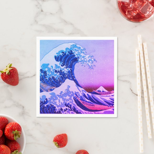 Guardanapo De Papel Excelente Wave off Kanagawa & Japonês Art /Japão (Insitu)