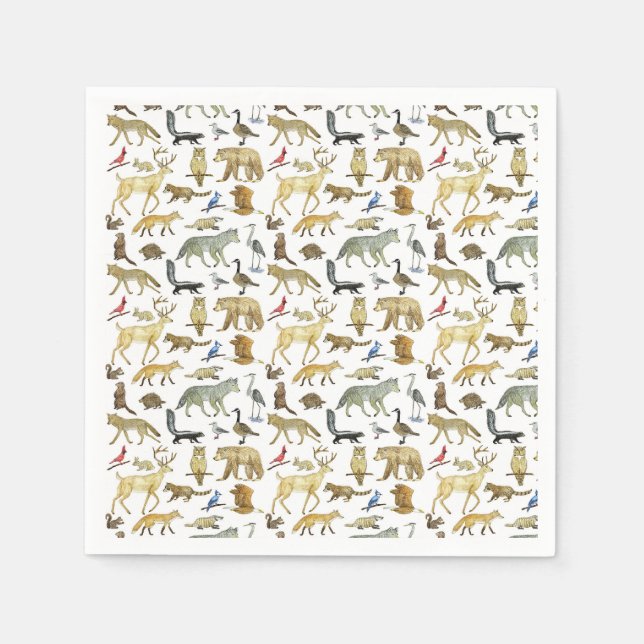 Guardanapo De Papel Excelentes Lagos Selvagem Napkins (Frente)