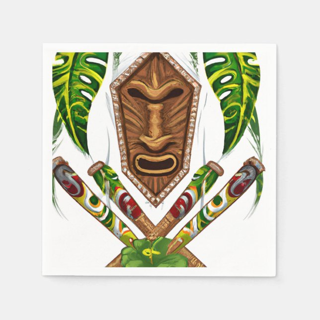 Guardanapo De Papel Exotic Tiki (Frente)