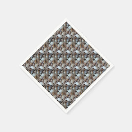 Guardanapo De Papel Exótica Conchas Tropicais de Verão Fotografia