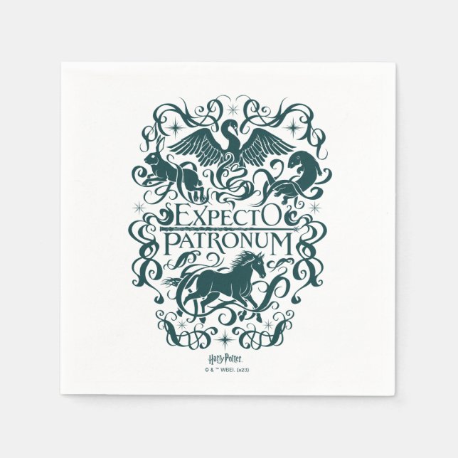 Guardanapo De Papel Expecto Patronum Filigree Graphic (Frente)