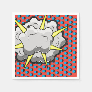 Guardanapo De Papel Explosão cómica do estilo do pop art