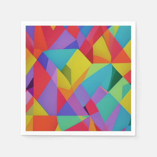 Guardanapo De Papel Explosão de cor (Frente)