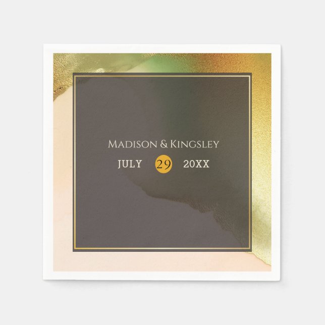 Guardanapo De Papel Fab Chartreuse 🤵 Arranjo e Na moda (Frente)