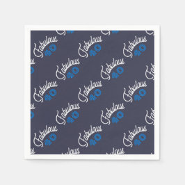 Guardanapo De Papel Fabuloso 40 Aniversário