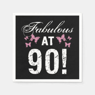Guardanapo De Papel Fabuloso 90 Birthday