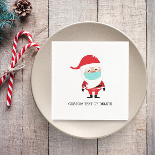 Guardanapo De Papel Fabuloso Natal Papai Noel personalizado na máscar