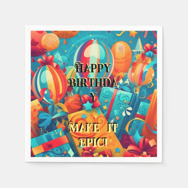 Guardanapo De Papel Faça-o épico! (Frente)