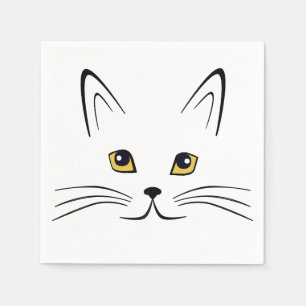 Guardanapo De Papel Face de Gato