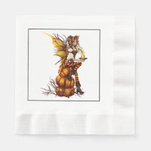 Fada Fada de Halloween - Coquetel Napkin
