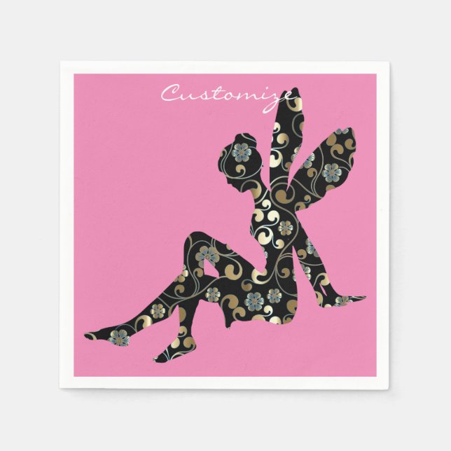 Guardanapo De Papel Fada Silhouette Thunder_Cove (Frente)