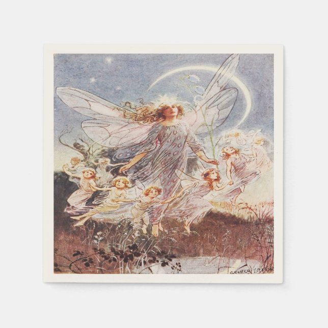 Guardanapo De Papel Fairies Napkins (Frente)