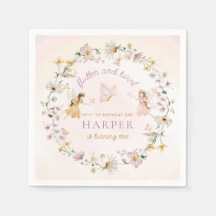 Guardanapo De Papel Fairy Garden Birthday