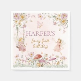 Guardanapo De Papel Fairy Garden Birthday